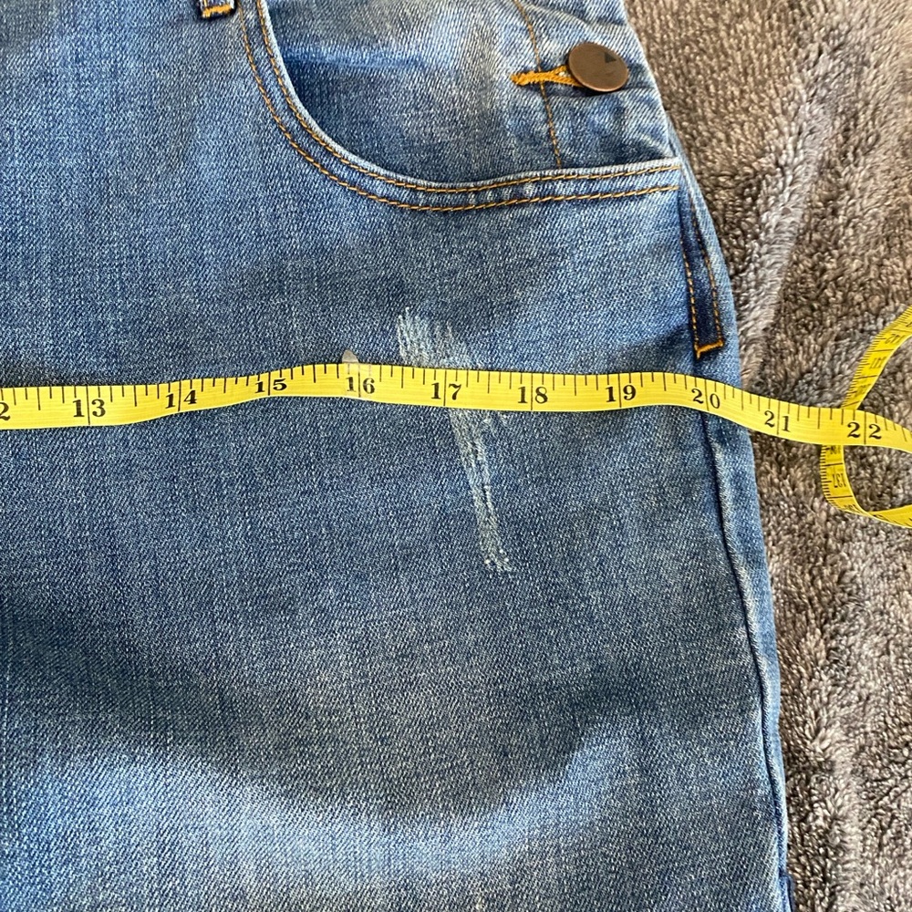Le Chateau Blue Denim Overalls Classic Style - Picture 7 of 7